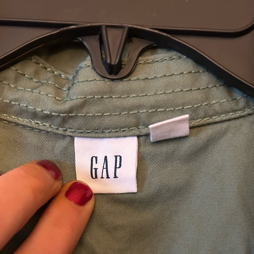 Gap Green Button-Up Romper Belted Size 10‎ - Picture 6 of 6